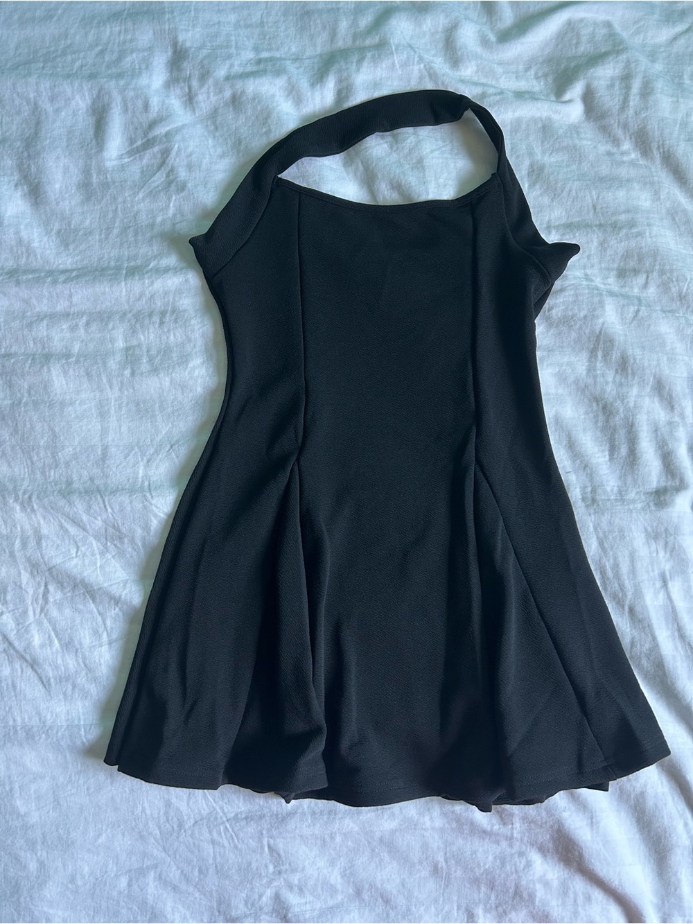 Women's Black Mini Dress - Elegant Fit & Flare